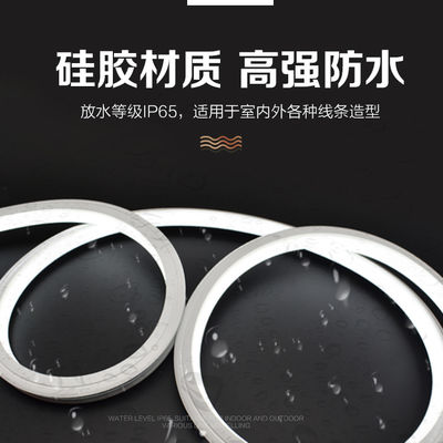 1000lm DC 12V IP55 Σιλικόνη Led Strip Light για εξωτερική / εσωτερική διακόσμηση