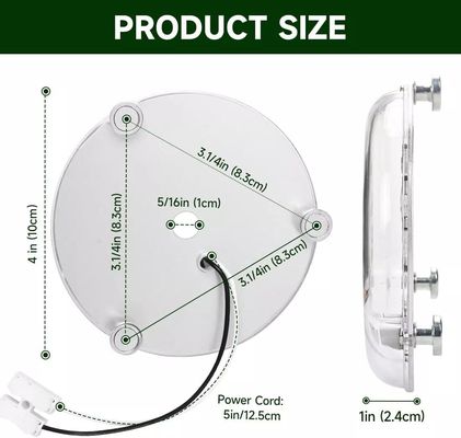 120V 15W Driverless Dia 100mm Led Light Για Led Φαν Φως Με ETL Πιστοποιητικό Οροφή Φαν Led Light αντικατάσταση