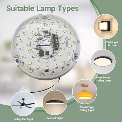 120V 15W Driverless Dia 100mm Led Light Για Led Φαν Φως Με ETL Πιστοποιητικό Οροφή Φαν Led Light αντικατάσταση