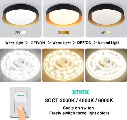 Dia125mm Round Pcb Board 4.9' 'LED Retrofit Light Kit 22W Χρώμα 3CCT 3000K/4500K/6000K CRI90 Για φανατήρα οροφής