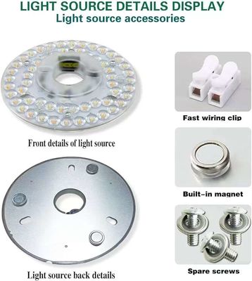 Διά125mm Round Pcb Board 4.9' LED Retrofit Light Kit 22W χρώμα 3000K/4500K/6000K CRI90 για το φως ανεμιστήρα οροφής