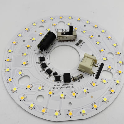Διά125mm 4.9inch 24W LED Φαν φως οροφής Kit Retrofit Οροφή Φως Αντικατάσταση Kit 5CCT 3000K 3500K 4000K 5000K 6000K Ρυθμίσιμο 12W 18W 24W Switch, 2800LM 120V ETL 2 4 Watt