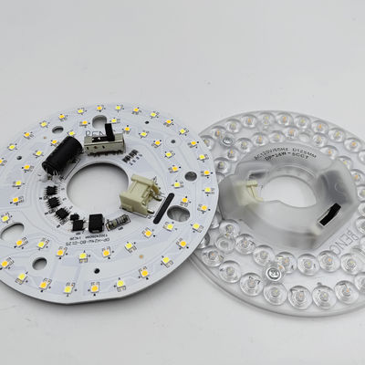 Διά125mm 4.9inch 24W LED Φαν φως οροφής Kit Retrofit Οροφή Φως Αντικατάσταση Kit 5CCT 3000K 3500K 4000K 5000K 6000K Ρυθμίσιμο 12W 18W 24W Switch, 2800LM 120V ETL 2 4 Watt
