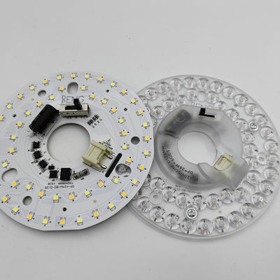 Διά125mm 4.9inch 24W LED Φαν φως οροφής Kit Retrofit Οροφή Φως Αντικατάσταση Kit 5CCT 3000K 3500K 4000K 5000K 6000K Ρυθμίσιμο 12W 18W 24W Switch, 2800LM 120V ETL 2 4 Watt