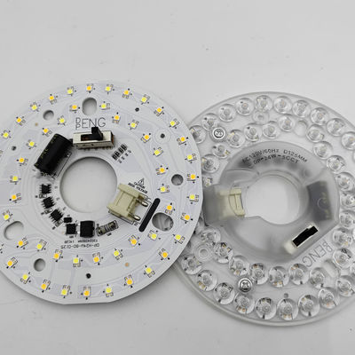 Διά125mm 4.9inch 24W LED Φαν φως οροφής Kit Retrofit Οροφή Φως Αντικατάσταση Kit 5CCT 3000K 3500K 4000K 5000K 6000K Ρυθμίσιμο 12W 18W 24W Switch, 2800LM 120V ETL 2 4 Watt