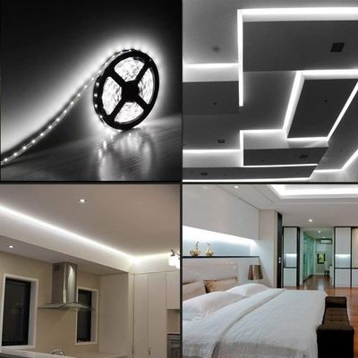 Ευέλικτα φώτα LED 600 μονάδες Φώτα LED Αδιάβροχα 12 Volt Φώτα LED Πακέτο Φώτων Πακέτο 16,4ft/5m για Χρονιμότητα Σπίτι Πάρτι εσωτερική εξωτερική διακόσμηση Αδιάβροχο λευκό 1 πακέτο
