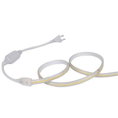 110V 220V Αδιάβροχη LED λωρίδα φωτισμού COB με κόλλα PVC Προσαρμόσιμο μπλε / παγωτό μπλε / λευκό / πράσινο / μωβ / χρυσό / ροζ
