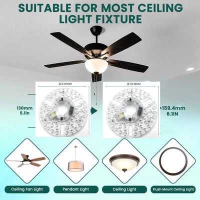 5CCT 18W/24W DIP Switch Ceiling Light Fan With Witch Power Αντικαθιστά το LED Module 120V Ceiling Fan Panel Retrofit Kit με τις μονάδες DOB