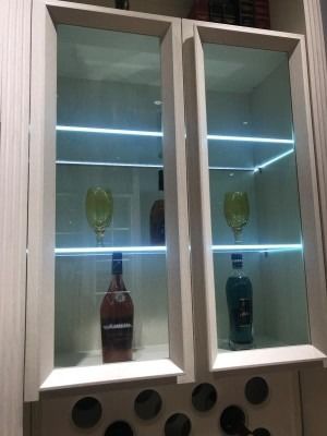 Σύγχρονο θερμό 3500K 900LM Sliver / Black Αλουμίνιο Single Glass Ρέφιλ Φως Για 6-8MM γυαλί