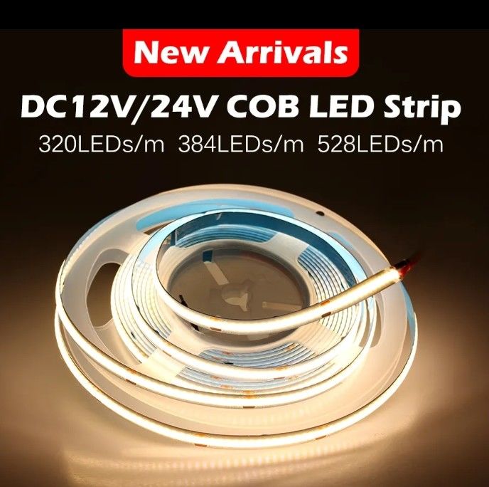 COB Strip Light Αυτοκίνητο Led Strip Light 320led 384led 480led 528led 768leds RGB COB Led Strip Light Για προφίλ αλουμινίου