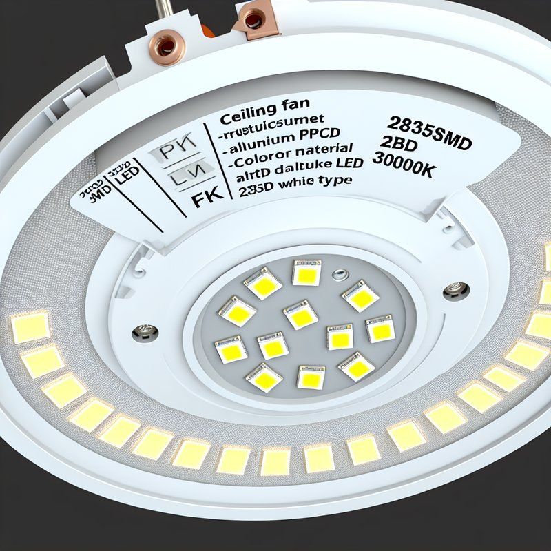 2835SMD LED αντικατάσταση φωτός ανεμιστήρα οροφής - 3000K αλουμινίου PCB Energy Star πιστοποιημένο