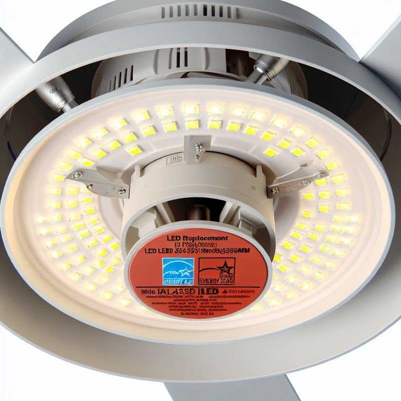 Διάμετρος 135mm 2835SMD LED Αντικατάσταση Φωτιστικού Οροφής Ανεμιστήρα - Πιστοποιημένο Energy Star